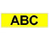 Brother Gloss Laminated Labelling Tape - 6mm, Black/Yellow (TZ-611)