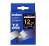Brother Gloss Laminated Labelling Tape - 12mm, Gold/Black (TZ-334)