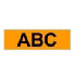 Brother Gloss Laminated Labelling Tape - 12mm, Black/Flourescent Orange (TZ-B31)