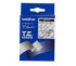 Brother Gloss Laminated Labelling Tape - 12mm, White/Clear (TZ-135)