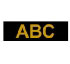 Brother Gloss Laminated Labelling Tape - 9mm, Gold/Black (TZ-324)