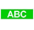Brother Gloss Laminated Labelling Tape - 24mm, White/Green (TZ-755)
