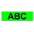 Brother Gloss Laminated Labelling Tape - 24mm, Black/Green (TZ-D51)