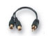 Belkin RCA gold extension cable MALE/2XFEMALE 0.1M (F8V3096AEA.1M-G)