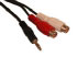 Sandberg MiniJack-M->2xRCA-F  2 m (501-26)