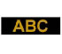 Brother Gloss Laminated Labelling Tape - 24mm, Gold/Black (TZ-354)