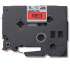 Brother Gloss Laminated Labelling Tape - 9mm, Black/Red (TZ-421)