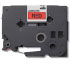 Brother Gloss Laminated Labelling Tape - 18mm, Black/Red (TZ-441)