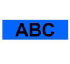 Brother Gloss Laminated Labelling Tape - 18mm, Black/Blue (TZ-541)