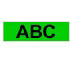 Brother Gloss Laminated Labelling Tape - 18mm, Black/Green (TZ-741)