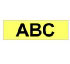 Brother Gloss Laminated Labelling Tape - 12mm, Black/Yellow (TZ-C31)