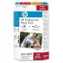 Pack fotogrfico profesional HP series 343/348 con tintas Vivera, 10 x 15 cm/100 hojas (Q7960EE#231)