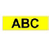 Brother Strong Adhesive Gloss Laminated Tape - 9mm, Black/Yellow (TZ-S621)