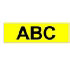 Brother Strong Adhesive Gloss Laminated Tape - 36mm, Black/Yellow (TZ-S661)