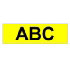 Brother Gloss Non-Laminated Labelling Tape - 18mm, Black/Yellow (TZ-N641)