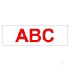 Brother Gloss Laminated Labelling Tape - 12mm, Red/White (TX-232)
