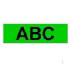 Brother Gloss Laminated Labelling Tape - 12mm, Black/Green (TX-731)