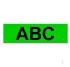 Brother Gloss Laminated Labelling Tape - 18mm, Black/Green (TX-741)