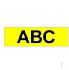 Brother Gloss Laminated Labelling Tape - 6mm, Black/Yellow (TX-611)