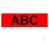 Brother Gloss Laminated Labelling Tape - 18mm, Black/Red (TX-441)